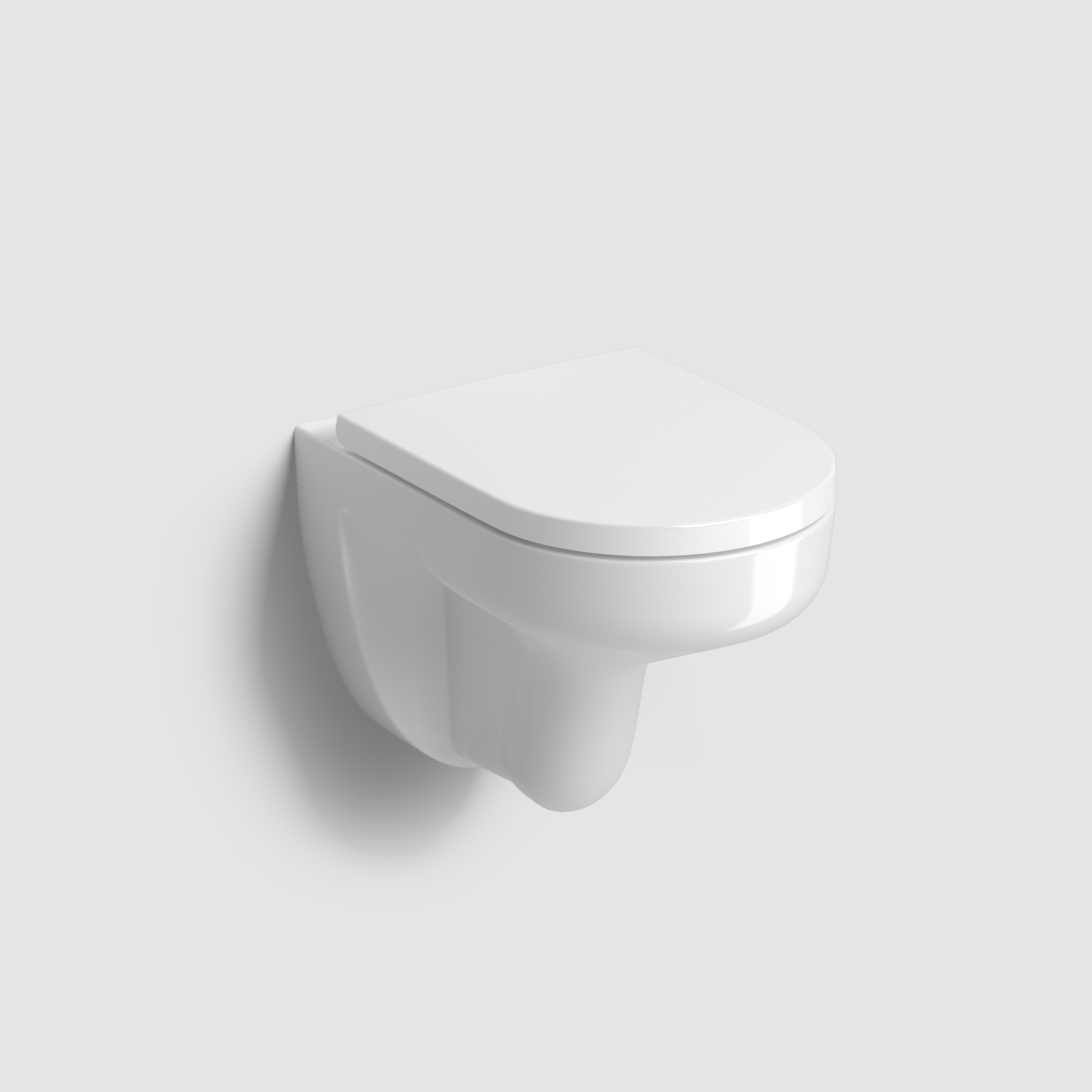 Clou InBe 2 toilet met zitting 53cm zichtb. montage wit turbo